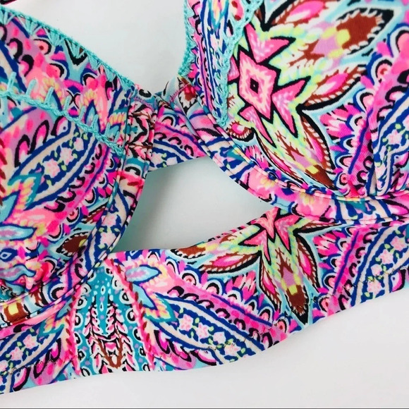 Shade & Shore Paisley Underwire Bikini Swim Top - Picture 2 of 8